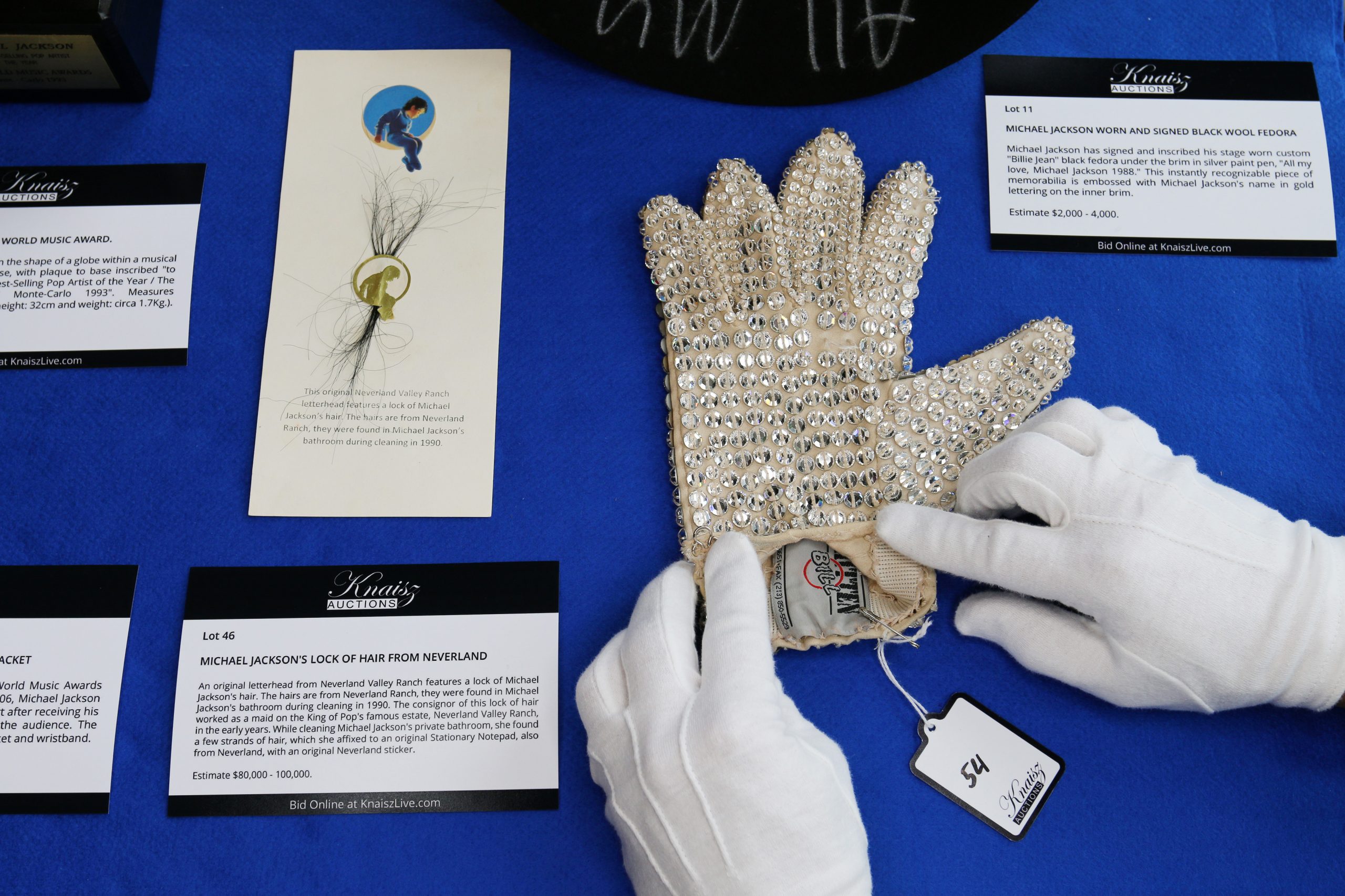 Michael Jackson Stage worn glove, hat, shoes & socks Grammy